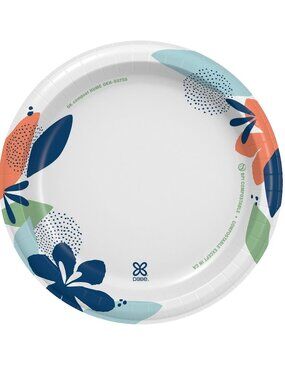Dixie Medium Paper Plates, 8.5 Inch, 90 Count